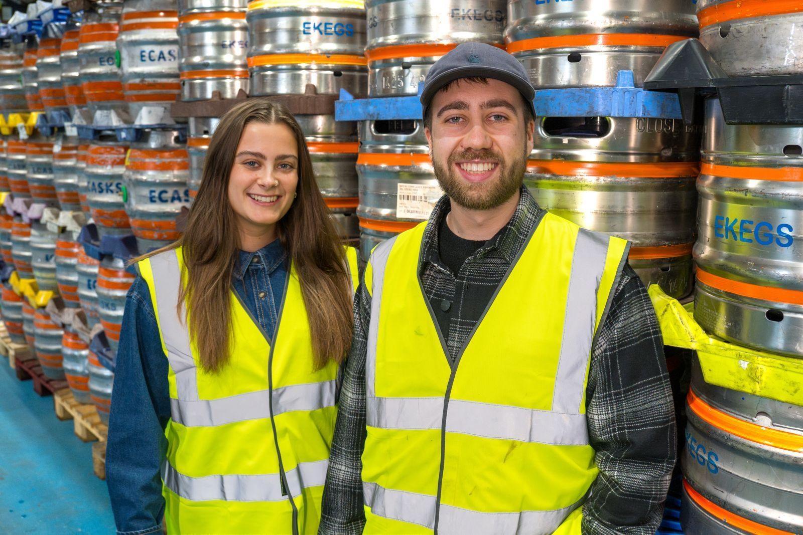 Rob Bowey and the We Are Marka team in their Newcastle warehouse